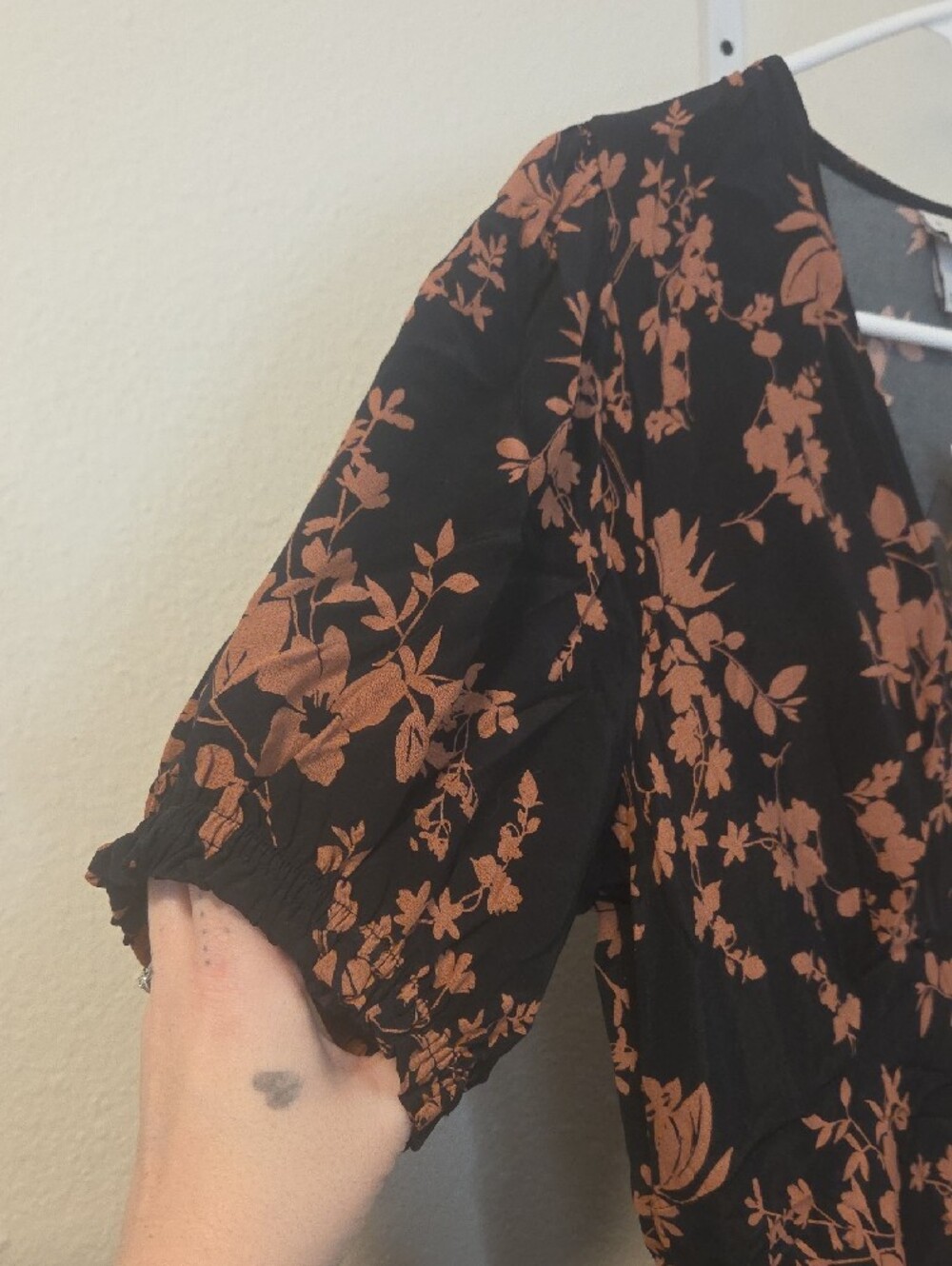 A. new day Brown/ Floral Maxi Dress - Picture 7 of 9
